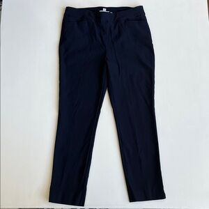 CHICO’S Navy Blue Straight Leg Ankle Pull-On Pants